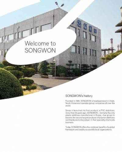 연혁 Songwon Industrial Group 